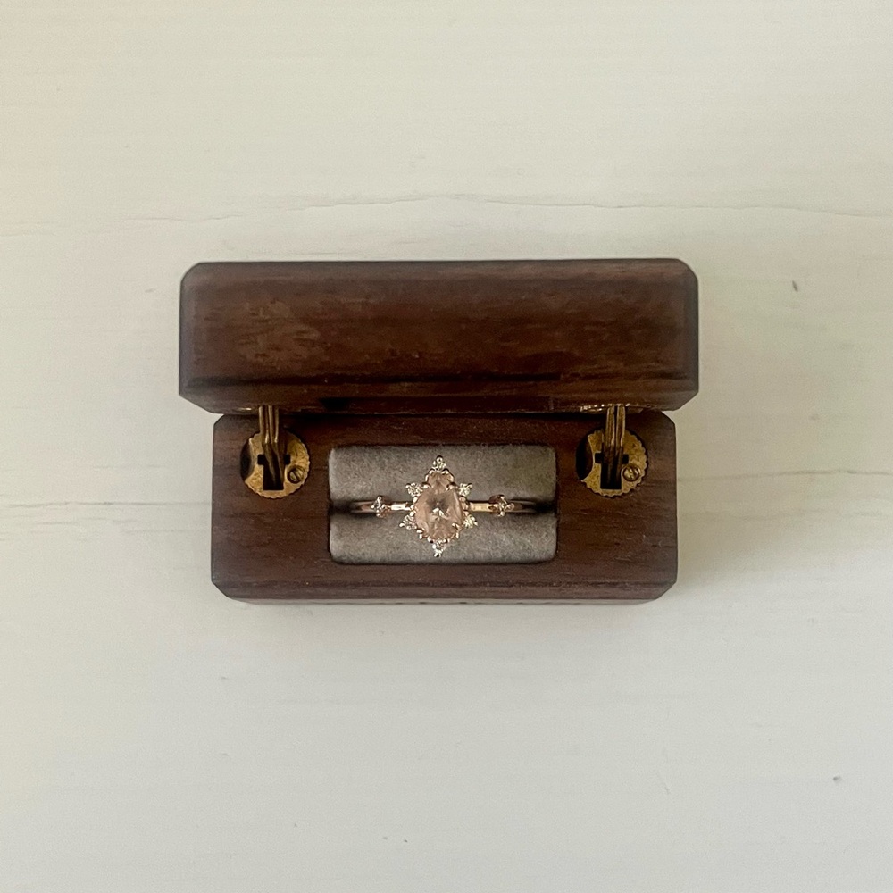 14kt Rose Gold ring with Morganite.